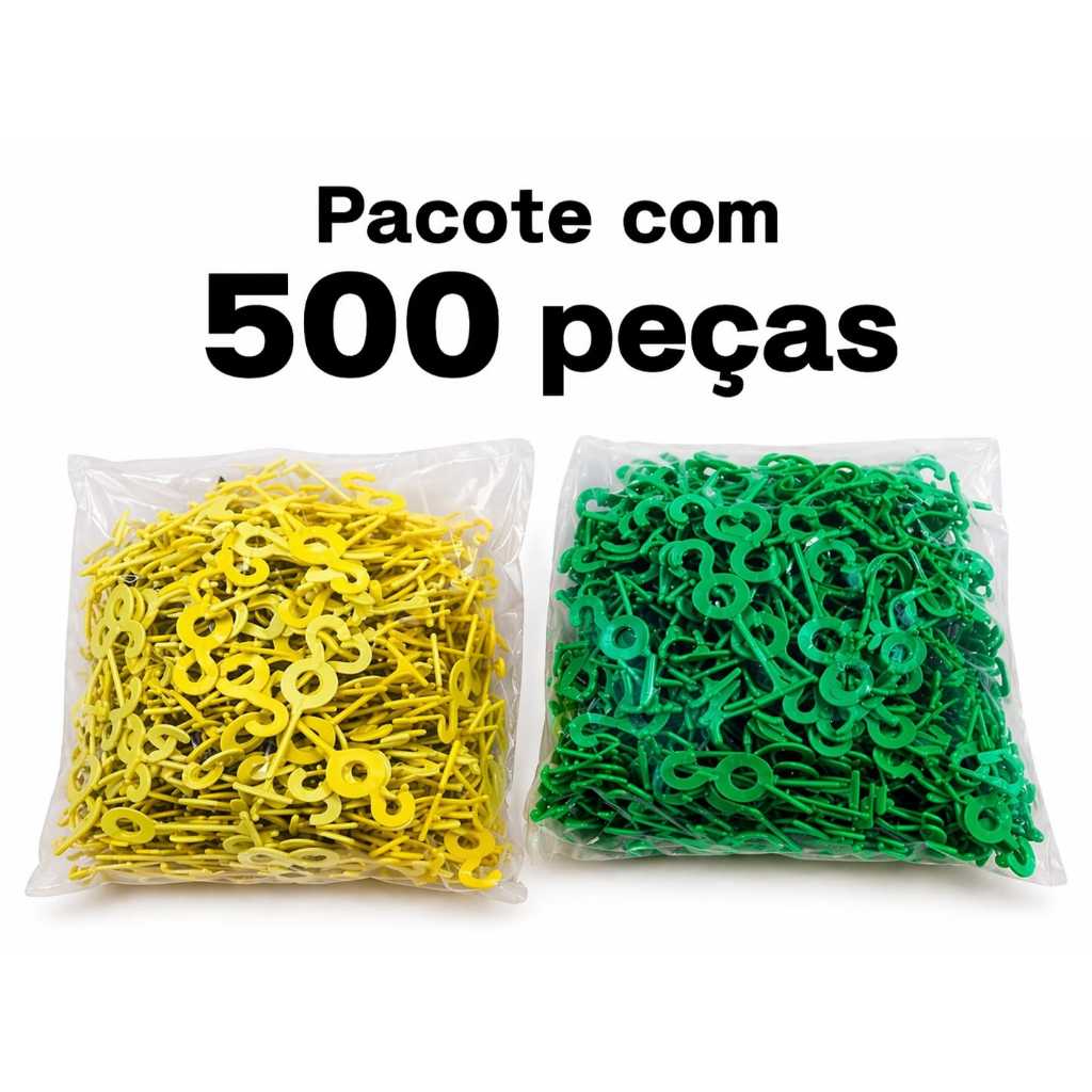Gancho Plástico Para Pendurar Bananas 500 Unidades