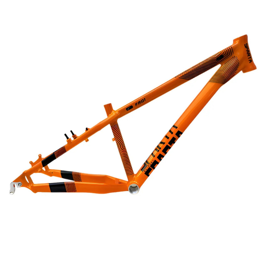 Quadro Alumínio Sparta Fr01 Aro 26 Freeride Dirt Laranja