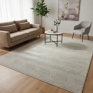 Tapete Sala Pelo Baixo Grande Macio 3x2 Antiderrapante