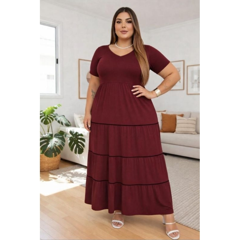 Vestido Longo Viscolycra