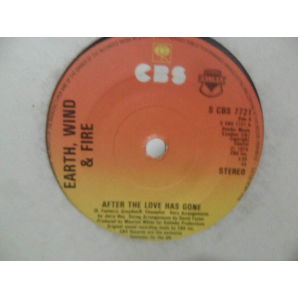 EARTH WIND E FIRE = AFTER THE LOVE HAS GONE; COMPACTO/ VINIL