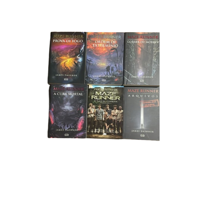 Maze Runner: Correr ou Morrer/Prova de Fogo/A cura Mortal/Ordem de Exterminio/O guia da clareira/Arquivos