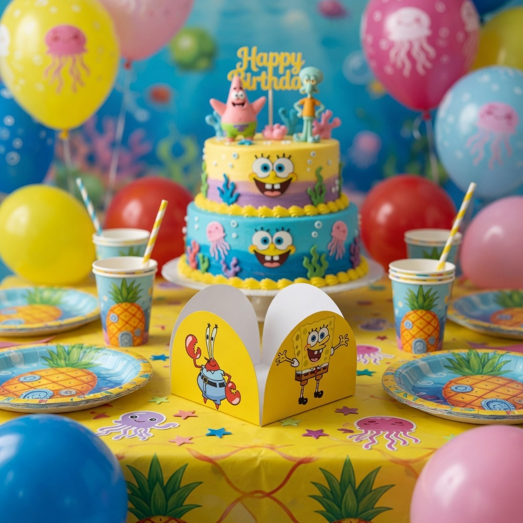 Kit Forminhas 4 Pétalas Brigadeiros Docinhos de Festa Tema Bob Esponja Doces Festa Infantil 50 Unidades Envio Rápido