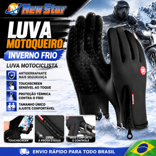 New Star Luva Motoqueiro Inverno Frio Luva Motociclista Antiderrapante Tamanho Único TouchScreen Sports