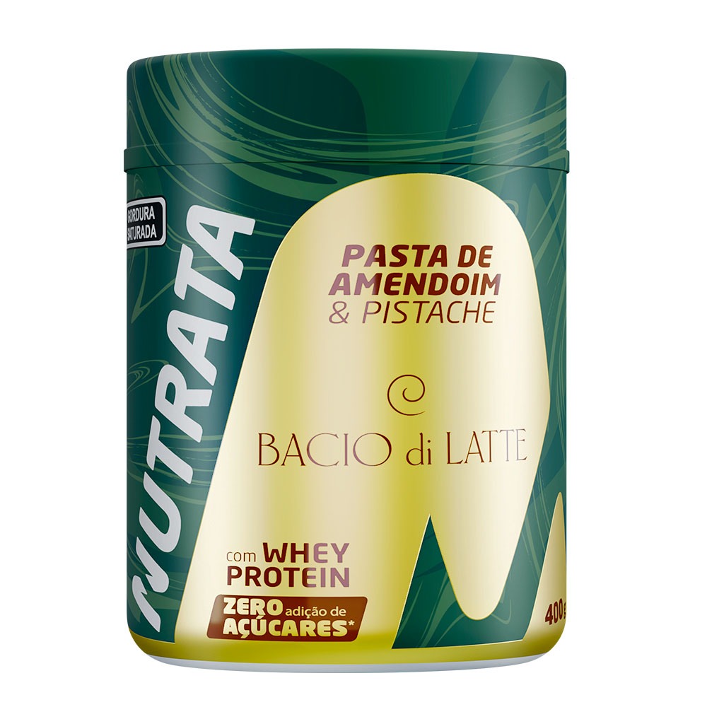 Pasta de Amendoim & Pistache BACIO DI LATTE 400g -Nutrata