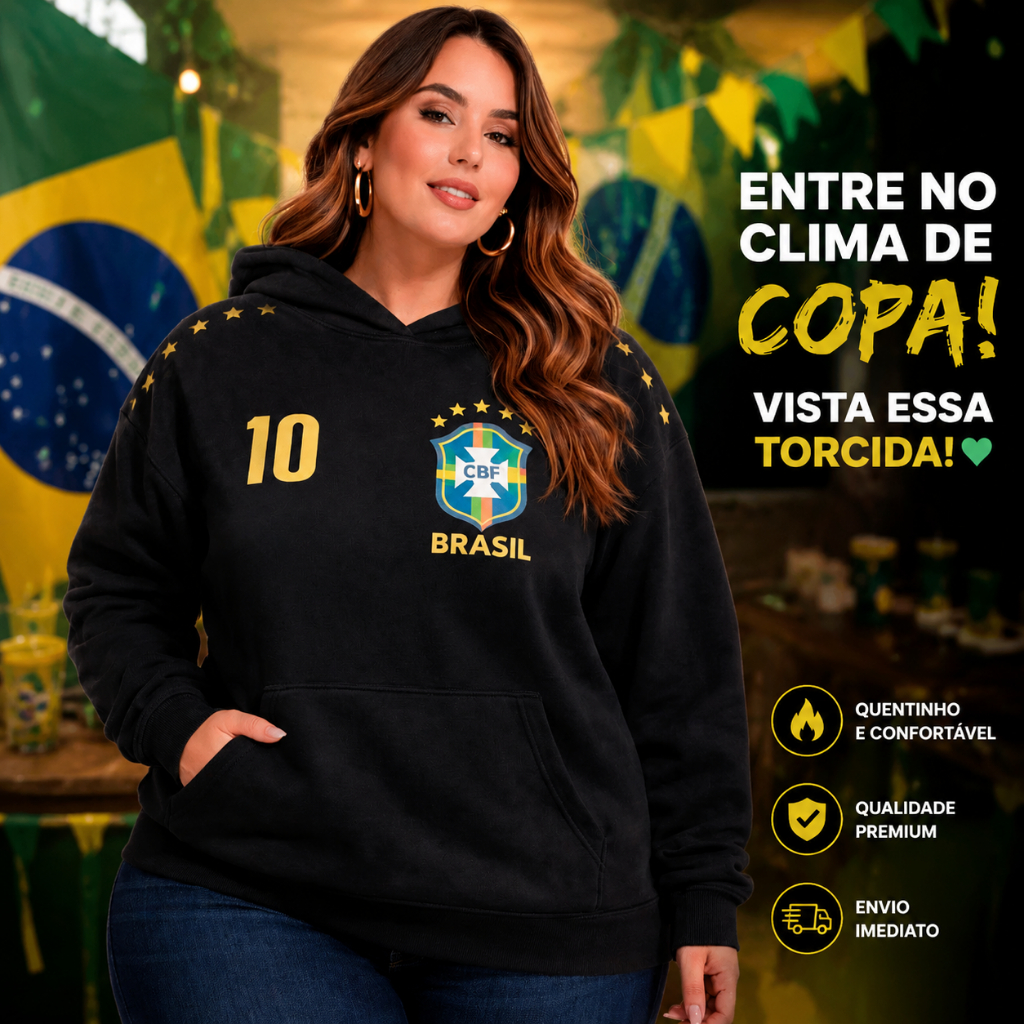 MOLETOM COPA DO MUNDO ZIPER FLANELADO UNISSEX- MARCA