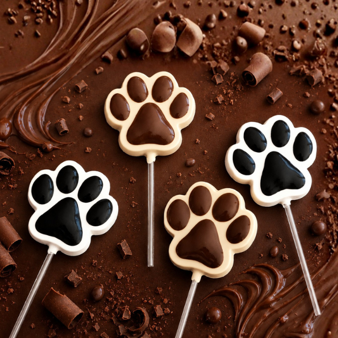 1~5 Forma BWB Simples Semiprofissional, Alto Rendimento Doces Finos Chocolates - SP Pirulito Pata Dog// (CHOCO) · foto 2