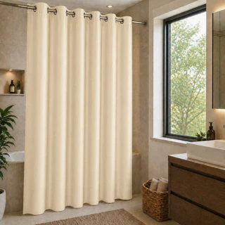 Cortina PVC 2,20X1,40 Impermeável Multiuso para Porta Janela e Box de Banheiro Antimofo