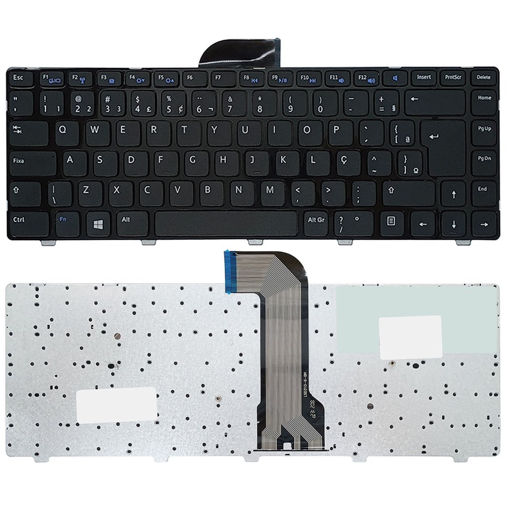 Teclado Para Dell Inspiron 3421 P37g, 14 5421 90.4wt07.s1b, 14r 5421 5437 3660 3437 Nsk-l90sw 06h10h | Preto, BR