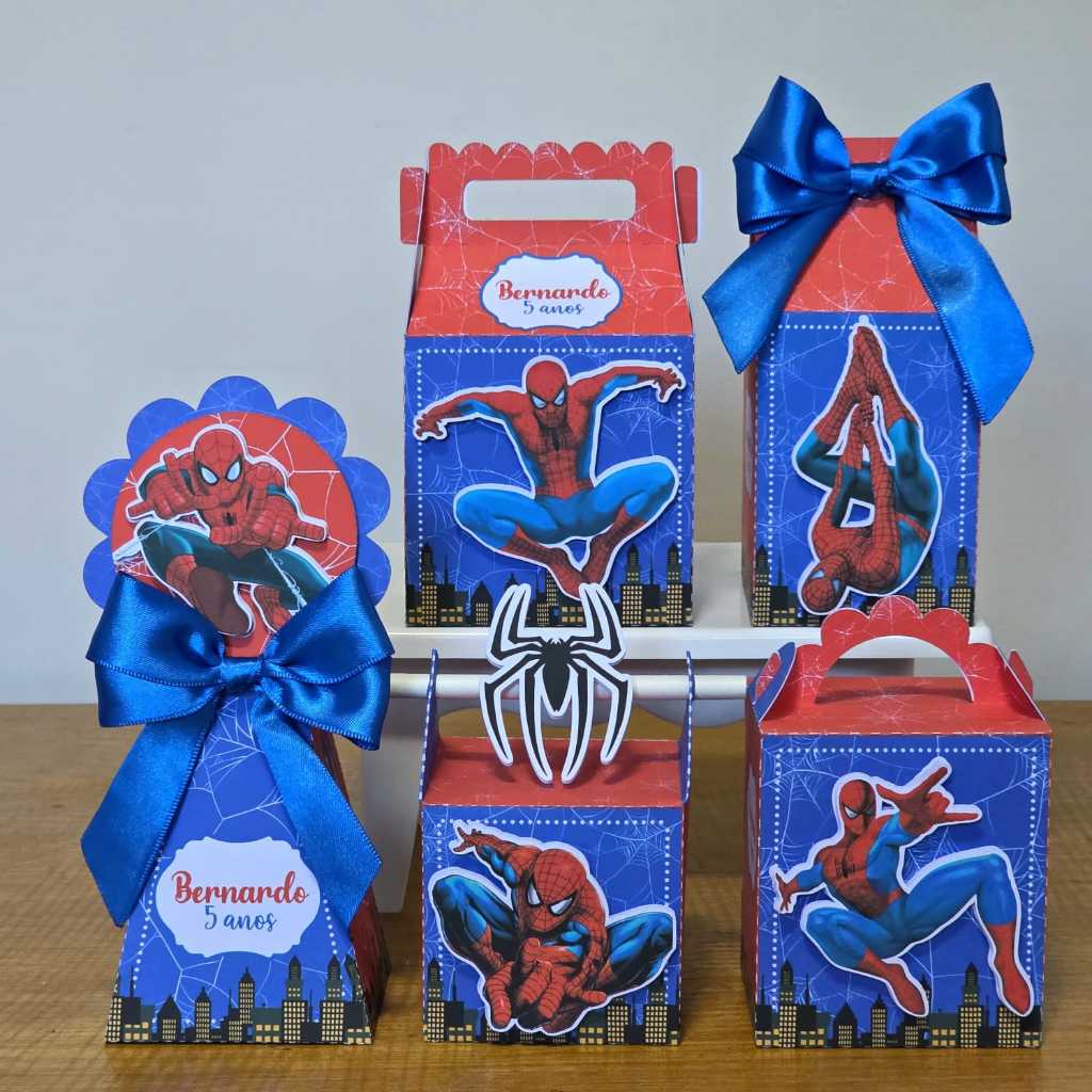 kit festa Homem-Aranha/lembrancinha Homem-Aranha/caixa personalizada Homem-Aranha/ Aniversario/Festa