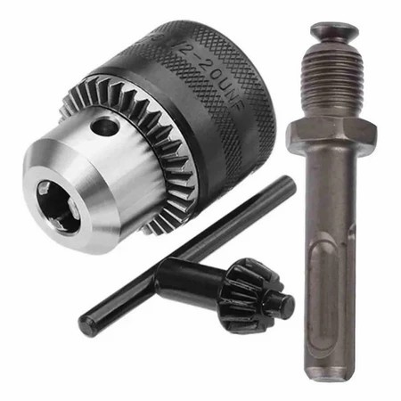 Mandril De Furadeira 1/2 c/ Adaptador Sds Plus Martelete Ferramenta engate rápido NK