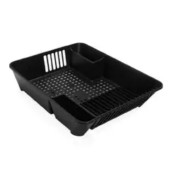 Escorredor de Louças Basic 45 x 35 x 10,5 cm Preto Coza Brinox - 10848/0008