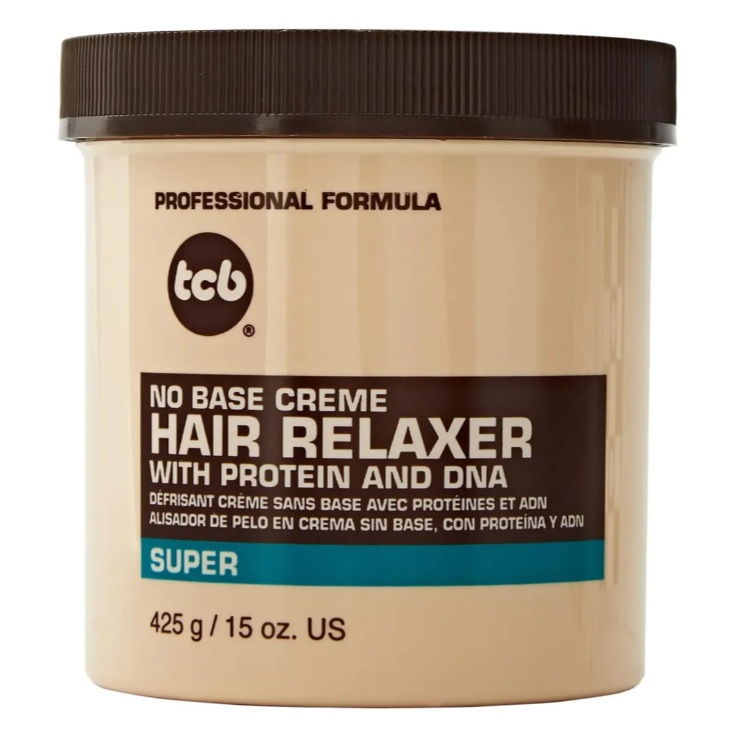 TCB No Base Creme Hair Relaxer (Super) 425gr