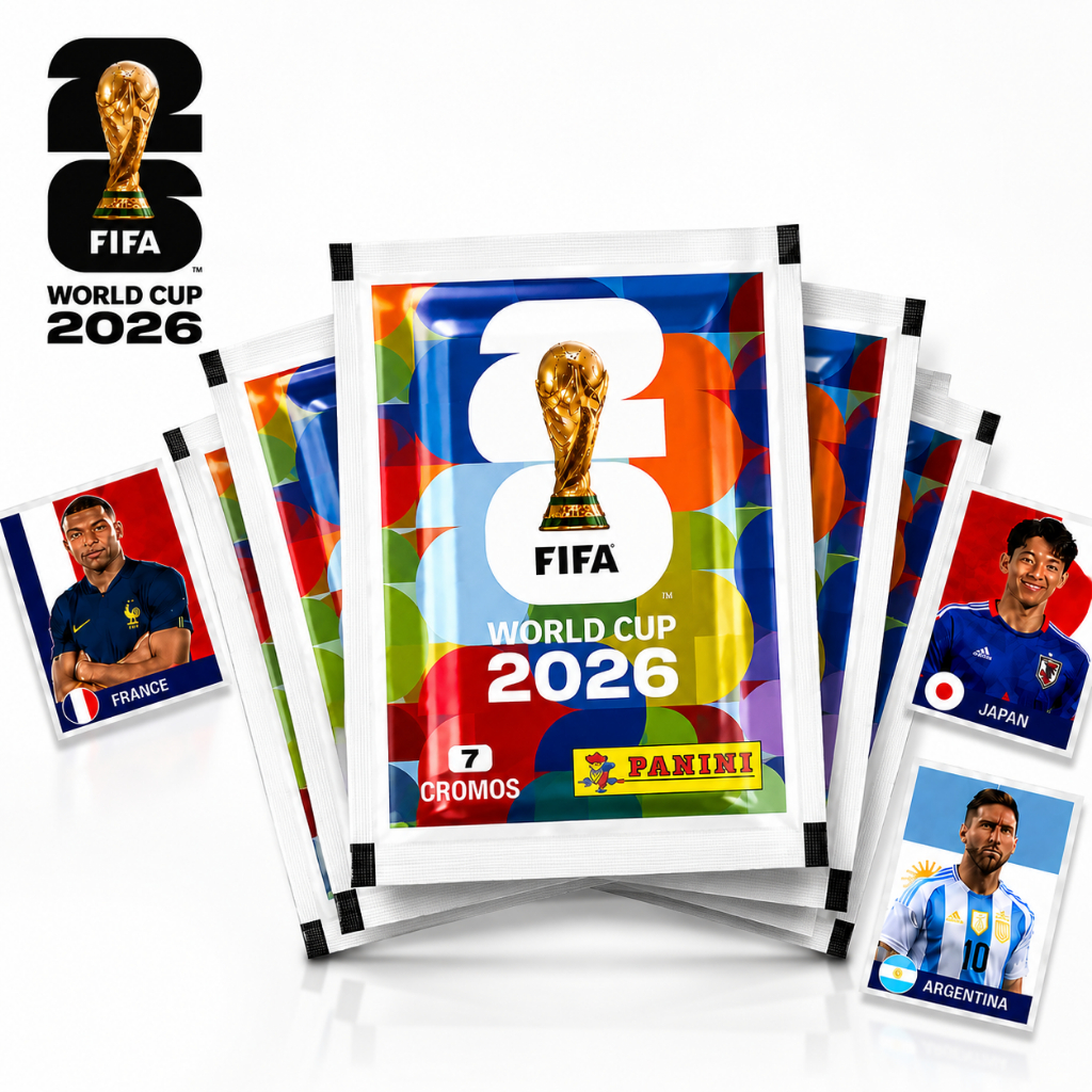 Kit Com Envelopes De Figurinhas Copa Do Mundo Álbum 2026 7 Cromos Por Embalagem Coleção Álbum