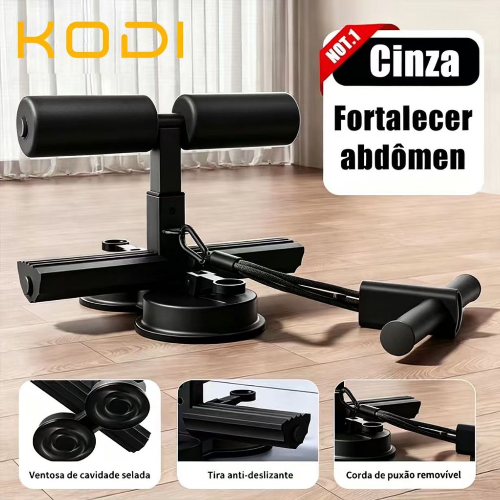 Equipamento auxiliar de abdominais fitness unissex  muscular abdominal dispositivo de pé fixo -V2