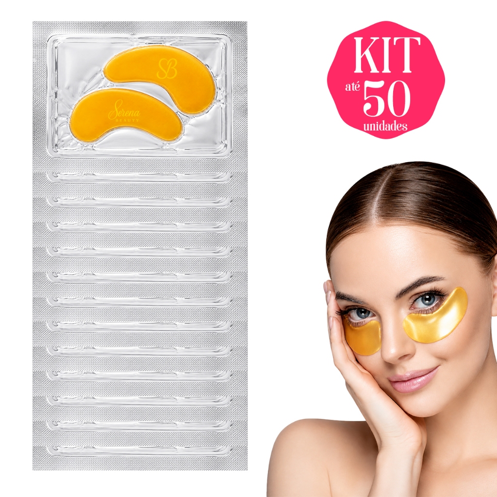 Kit 10/20/30/40/50 Pad de Olheiras Hidratação Facial Adesivo Antirrugas