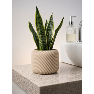 Vaso Decorativo Espiral Moderno Para Plantas Suculentas Cachepot 3D Geométrico