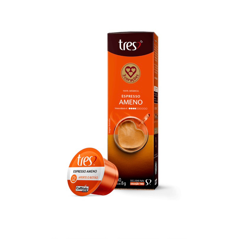 Cápsula de Café Espresso TRES 3 Corações