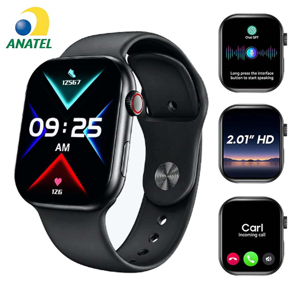 Original Smartwatch X11 Pro Série 2026 Relógio Inteligente NFC GPS ChatGPT Resp Whatspp AMOLED 2.2" – São Paulo