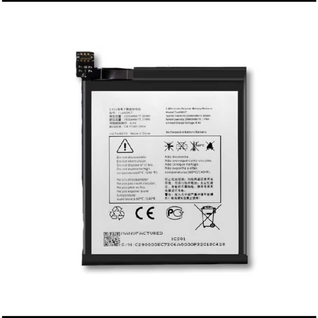 BATERIA TIP029C7 COMPATIVEL COM SMARTPHONE ALCATEL 3C 5026J + NF+ENTREGA DIRETA