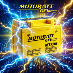 BATERIA MTX9A MOTOBATT XT600 XTZ660 CB500 CBR600/900 SHADOW 600 NINJA 250/300 SHADOW 750 GSXR750
