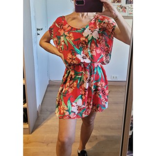 Vestido Feminino HERING estampa florido vermelho Tamanho P