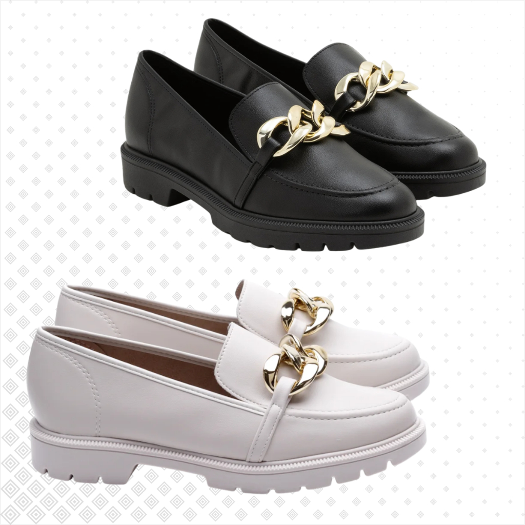 Mocassim Feminino Beira Rio Loafer Tratorado