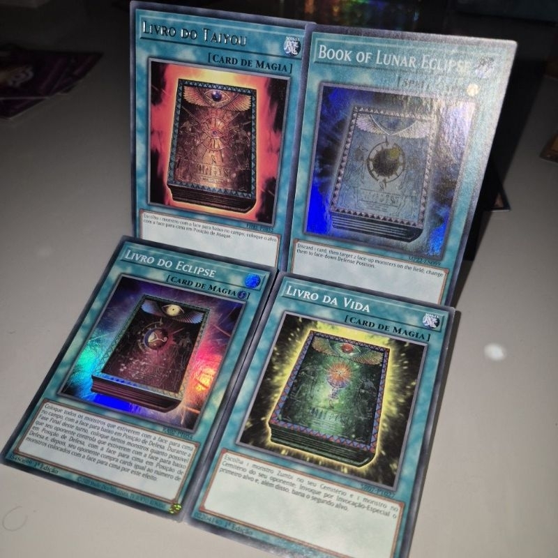 Livro do Eclipse, Vida, Taiyou e Eclipse Lunar - Combo de Cartas Yu-Gi-Oh / Yugioh Originais KONAMI