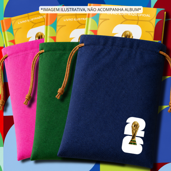 Bag Para Álbum Copa Do Mundo Capa Dura 2026 Figurinha