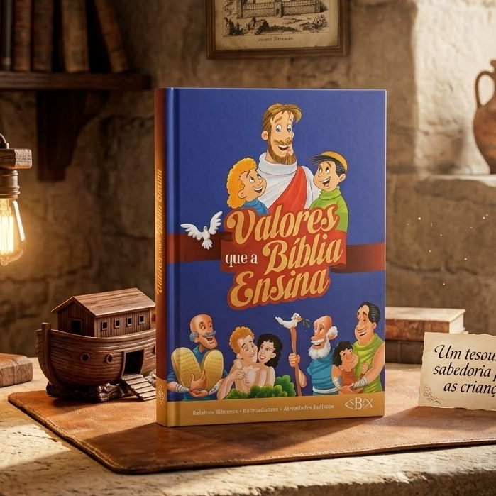 Valores Que a Bíblia Ensina Livro Infantil Cristão Educação Bíblica Para Crianças Ilustradas