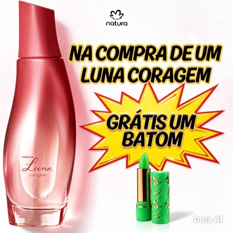 Perfume Feminino Natura Luna Coragem 75ml - Colônia / Desodorante - Chipre / Floral