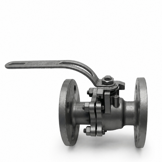 Válvula Esfera Bipartida Inox 304 com Flange Ansi  1" Polegada