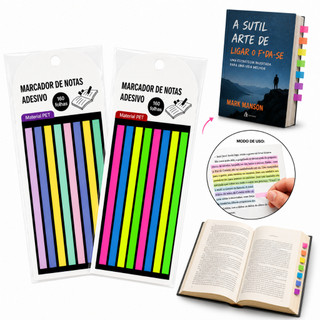 160 Folhas Notas Adesivas Marcador De Página Livro Papelaria Escritório Stick Notes Flags Bookmark