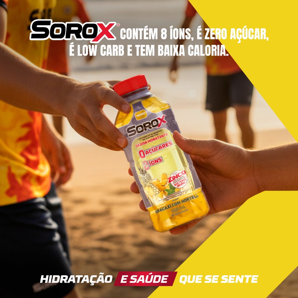 Bebida Hidrotônica Sorox Abacaxi com Hortelã 550ml · foto 2