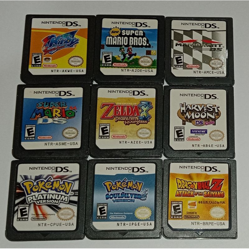 Jogos Nintendo DS Fat, DS Light, DSI, 2 DS, 3DS,