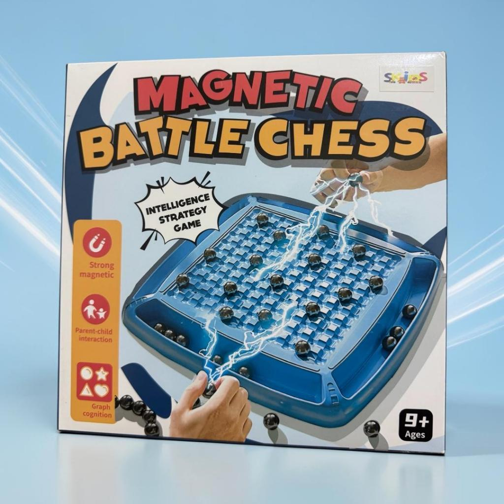 Jogo de Xadrez Magnético com Tabuleiro Antiderrapante – Brinquedo Educativo Interativo para Crianças e Pais