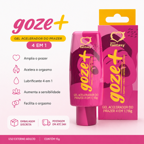 GOZE+ EXCITANTE 4 EM 1 LUBRIFICANTE FACILITADOR DE ORGASMOS SEX SHOP PRODUTOS ERÓTICOS PARA O CASAL