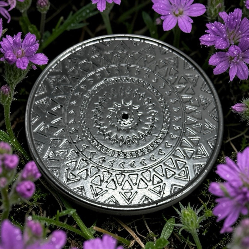 Porta Incenso Mandala em Gesso, Cimento e Pó de Mármore | Impermeabilizado | Decoração Zen Artesanal