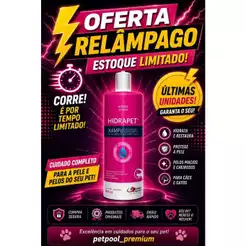 Hidrapet Xampu 500ml Hidratante para pelos Cães e Gatos Agener União