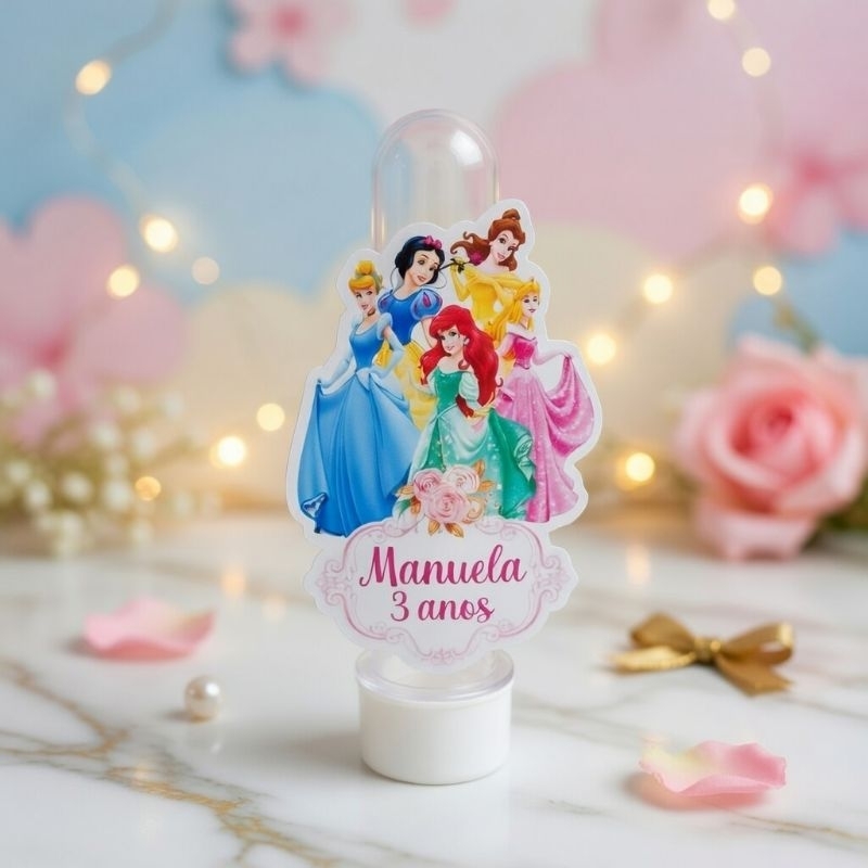 Aplique Para Tubete Princesas - Personalizado - Lembrancinha - Festa Infantil - Aniversário