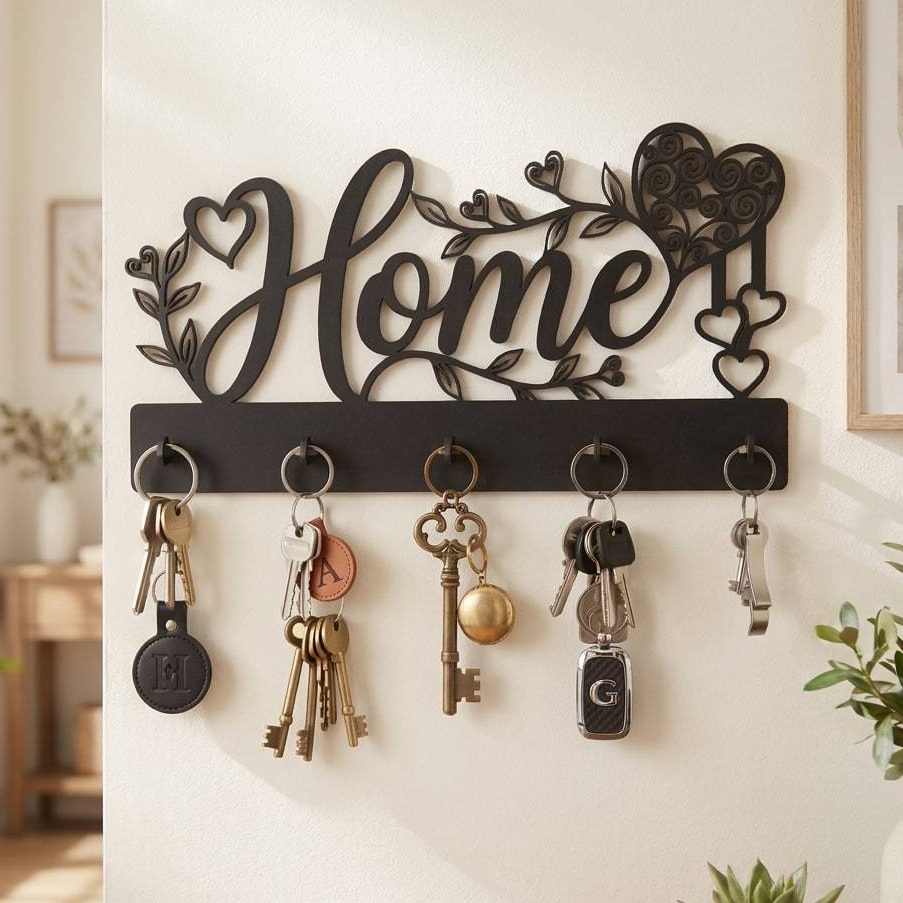 Chaveiro Home Vintage Porta Chaves Mdf Decorativo Parede
