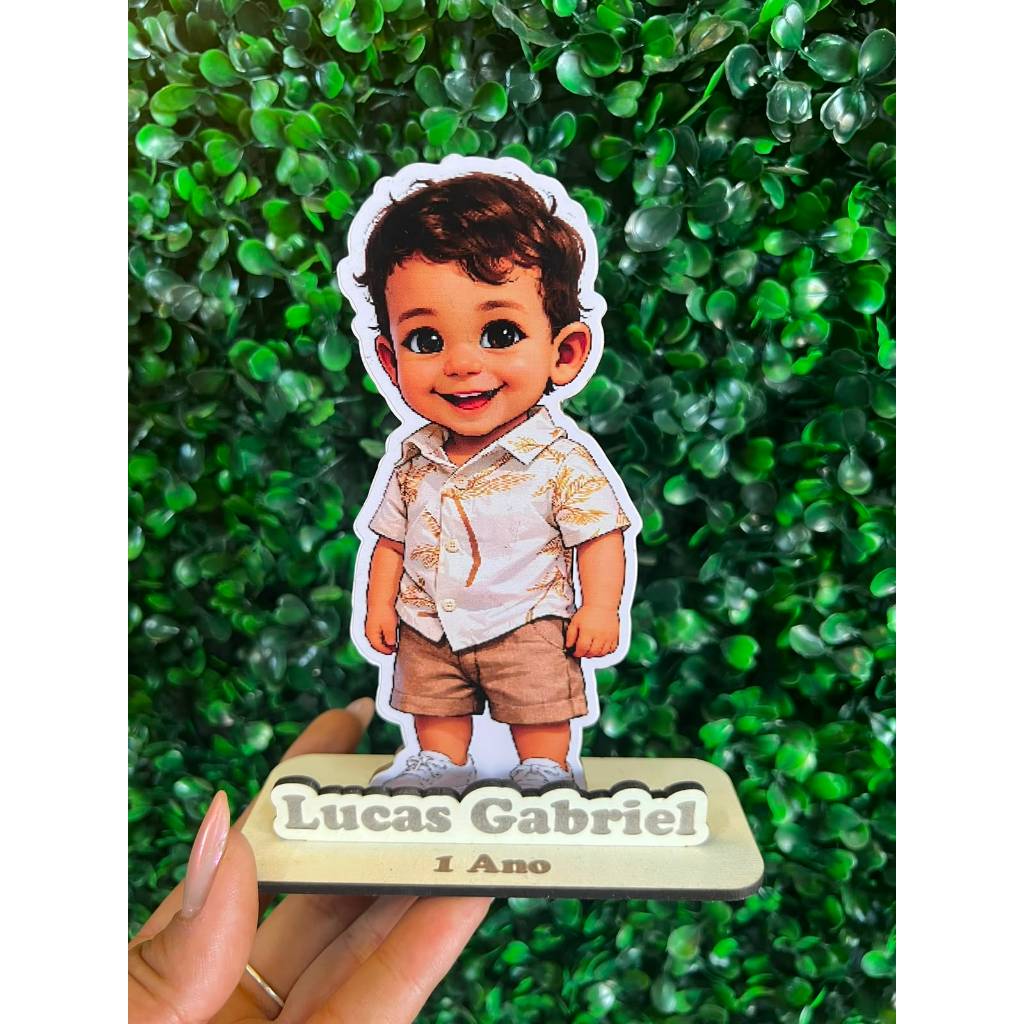 Centro de mesa / lembrancinha em MDF personalizado para festa de aniversário infantil