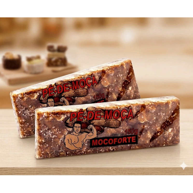 2 Unidades do Doce Pé de Moça Mocoforte 150g. Doce de Amendoim com Leite Condensado