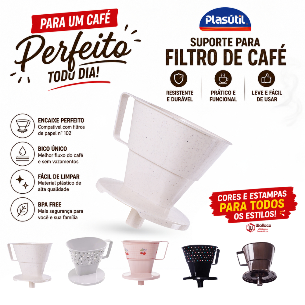 Suporte para Filtro de Café 103 Plasútil