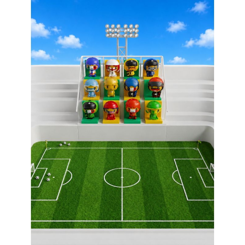 (Lote 191) - Expositor arquibancada para brinquedos Kinder ovo da copa 2026 (não acompanha bonecos)