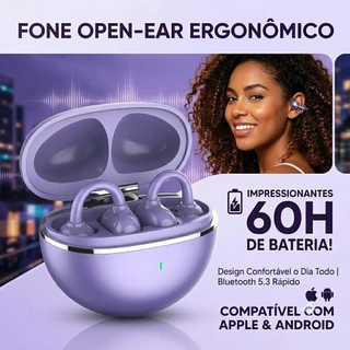 Fones de Ouvido Bluetooth Sem Fio - Gamer e Esportivo, Compatível com Android/iOS Condução Óssea Gan