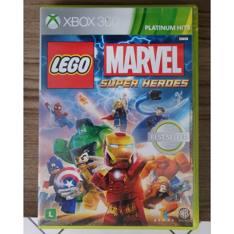 Jogo Lego Marvel Super Heroes Mídia Física de Xbox 360 - Original