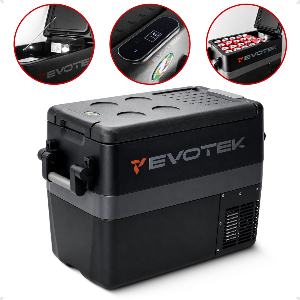 Geladeira Frigobar Portatil 45l Motorhome Caminhão Quadrivolt 110/220v 12/24v Van Onibus Bivolt