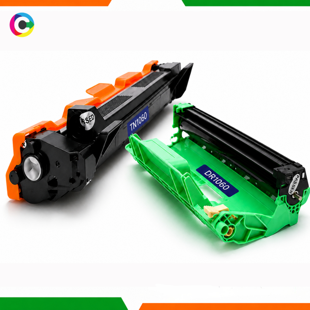 Kit Cartucho Toner Compatível Brother TN1060 Preto + Fotocondutor DR1060 Impressora HL1212W DCP1602