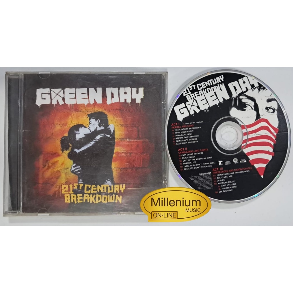 CD Green Day  21st Century Breakdown 2009 Original Gravadora Colecionador Ótimo Estado